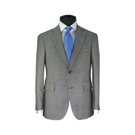 Light Grey Suit Blue Check