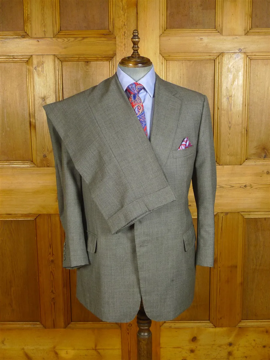 080824/015 welsh & jefferies 2008 savile row bespoke grey pick weave worsted suit 50 regular