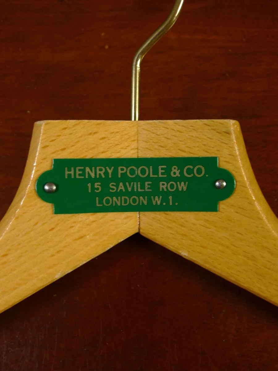 21/0698 henry poole & co. savile row bespoke wooden suit hanger