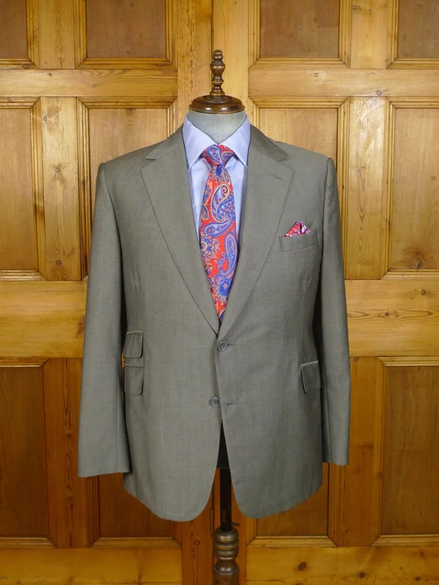 23/0734 immaculate 2006 doug hayward savile row bespoke grey wool & mohair suit 40 regular