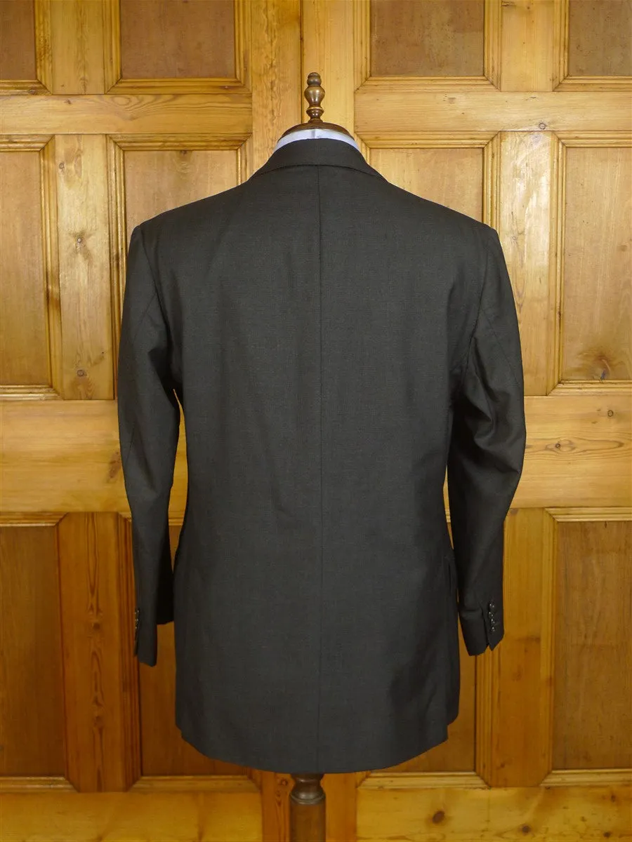 24/0502 anderson &sheppard 2010 savile row bespoke grey worsted suit (some damage) 46 regular