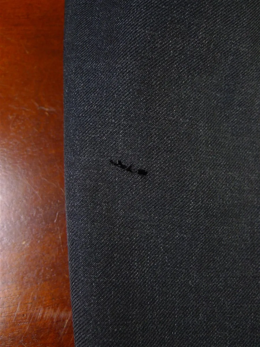 24/0502 anderson &sheppard 2010 savile row bespoke grey worsted suit (some damage) 46 regular