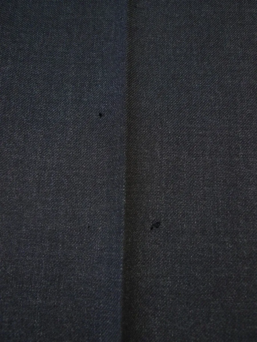 24/0502 anderson &sheppard 2010 savile row bespoke grey worsted suit (some damage) 46 regular