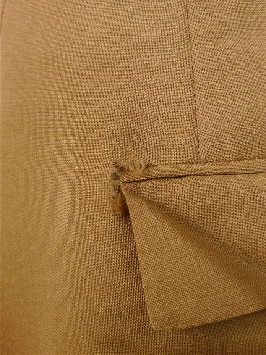 24/0902 ultra rare 1968 Mr. Fish Clifford St. Soho tan mohair 3-piece suit 37-38 regular