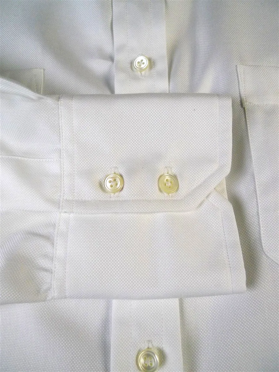 24/0943 immaculate stephen lachter savile row bespoke white cotton s/cuff shirt 18.5