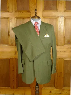 24/0977 redmayne bespoke green wp check wool country suit 42 short to regular