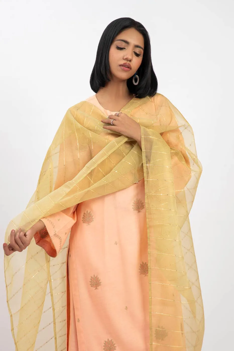 3 Pc Raw Silk Outfit