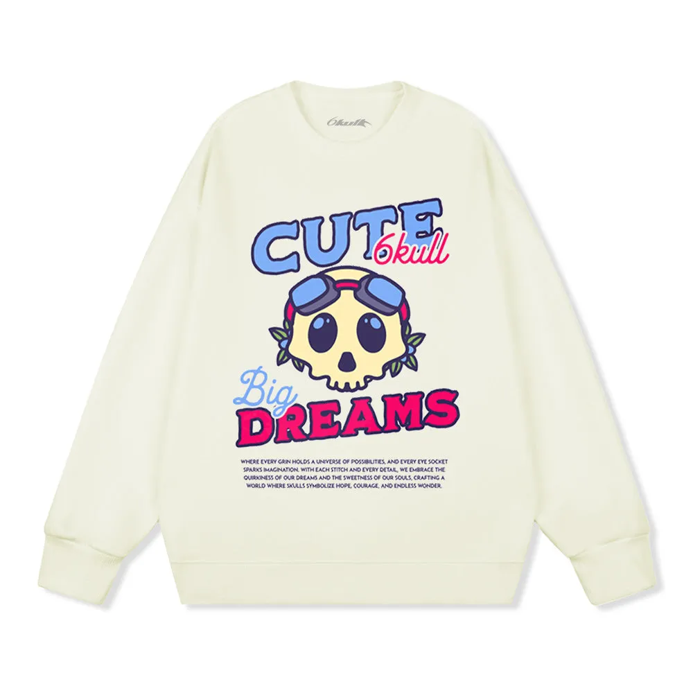 6Kull | Cute Pilot Skull Sweatshirt