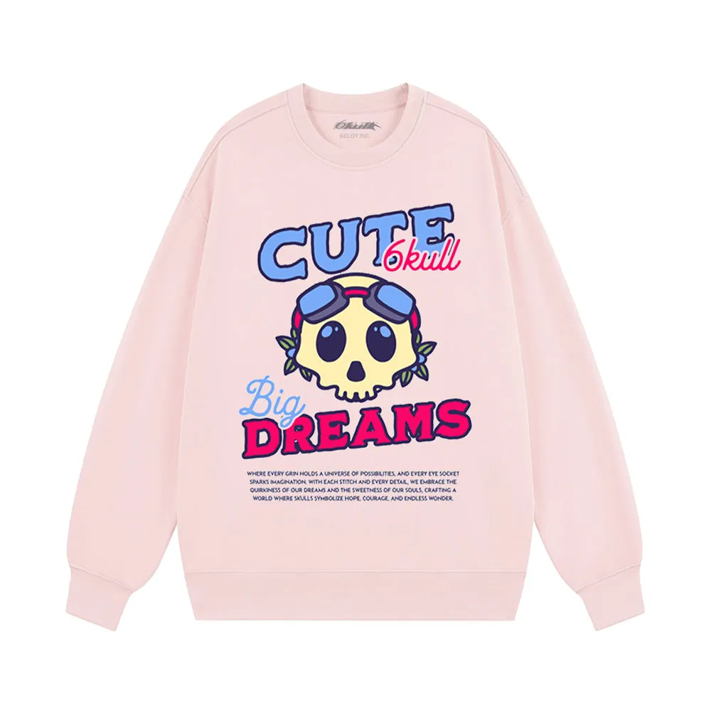 6Kull | Cute Pilot Skull Sweatshirt