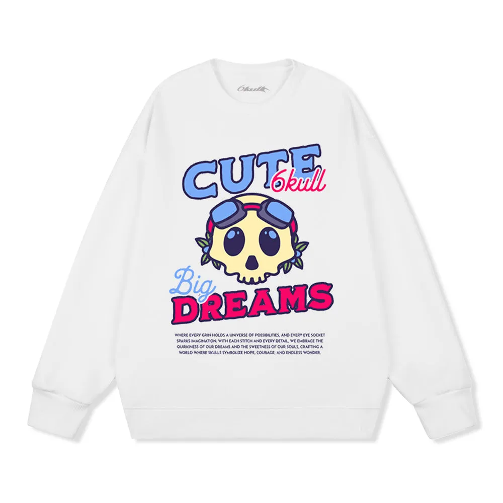 6Kull | Cute Pilot Skull Sweatshirt