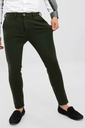 Active Moss Green Stretch Pants