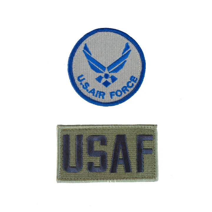 Air Force 2pc Velcro Patch Set