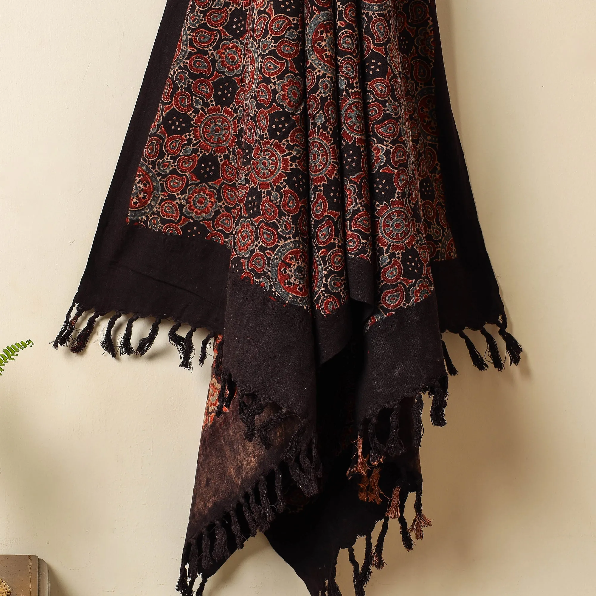 Ajrakh Block Printed Handloom Cotton Towel