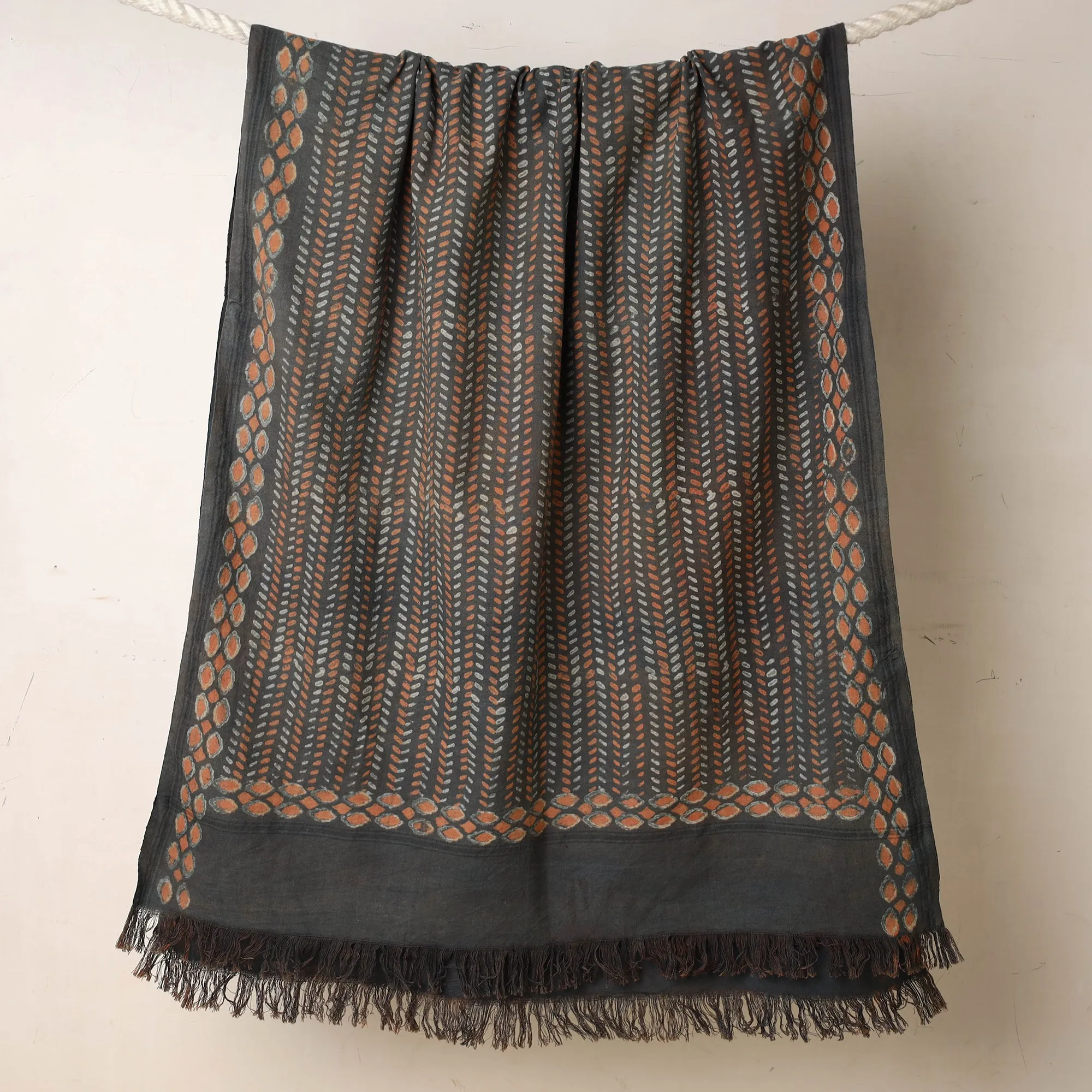 Akola Block Printed Pure Handloom Cotton Towel