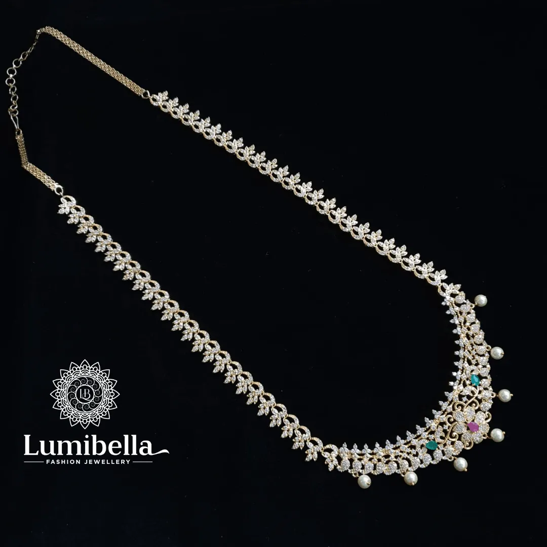 American Diamond Long Necklace