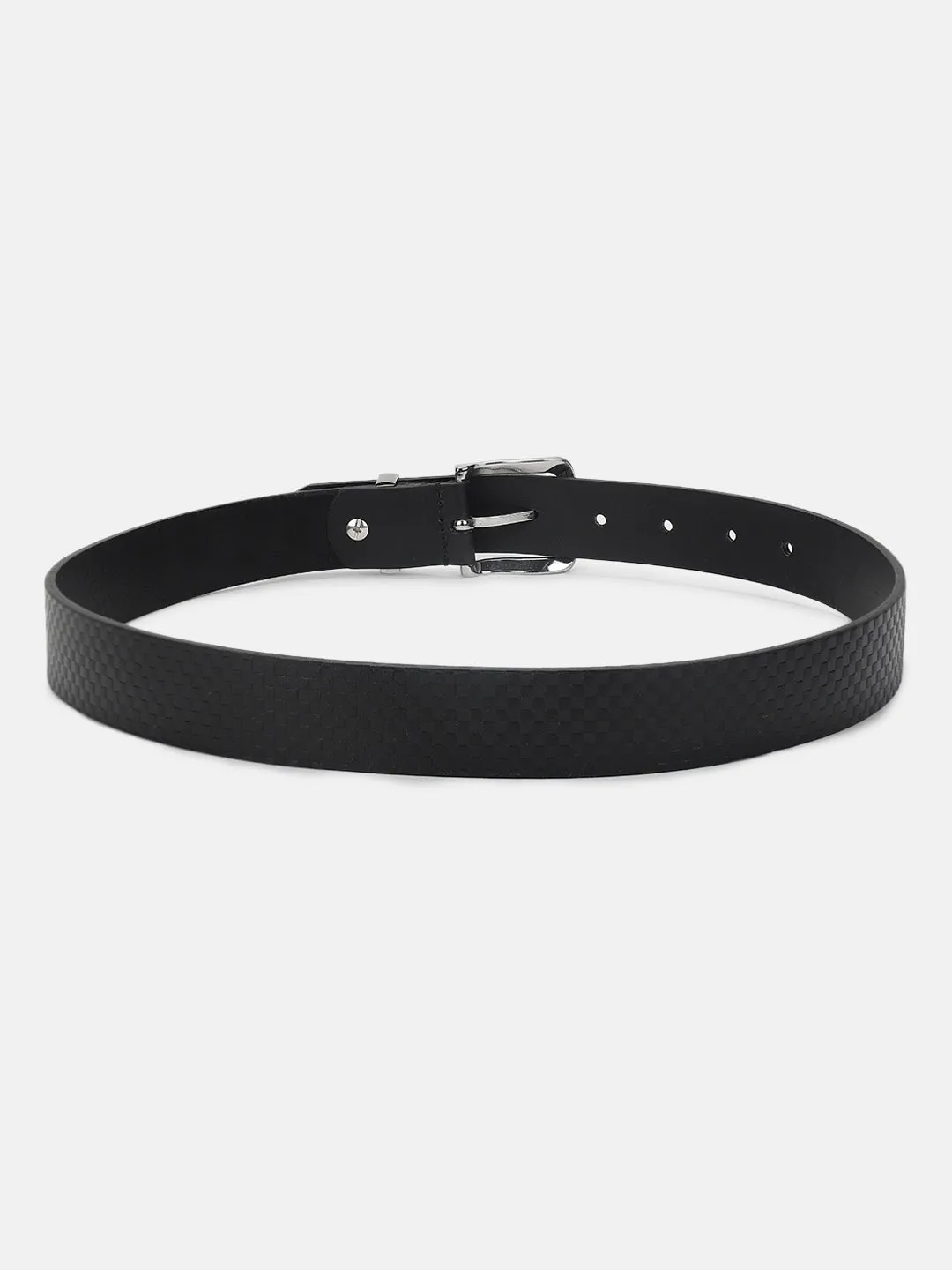 Antony Morato Boys Black Checked Tang Closure Belt