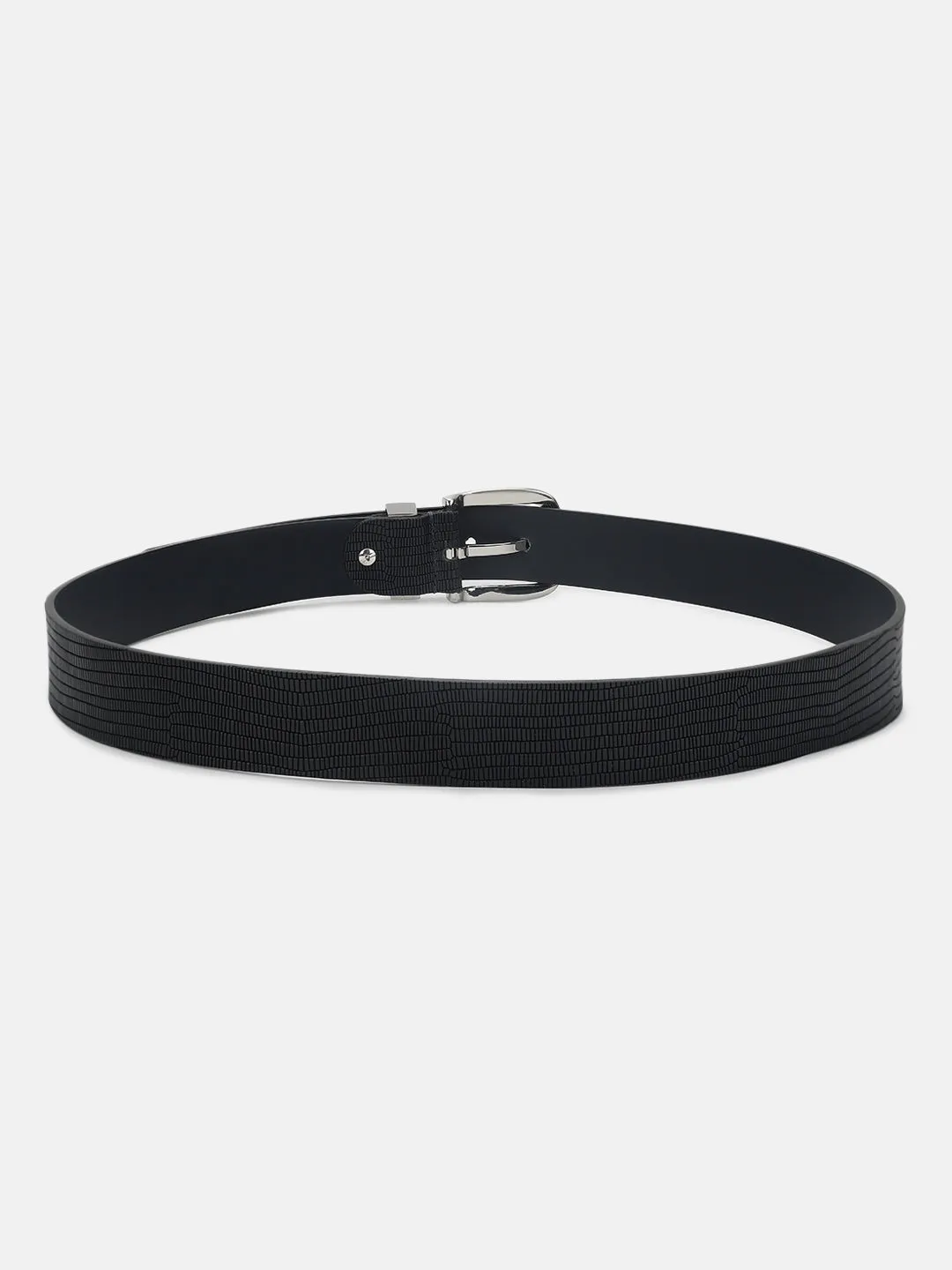 Antony Morato Men Black Solid Tang Closure Belt