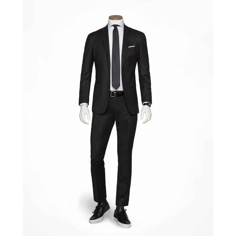 Ateleir Munro | Black Stretch Wool Suit