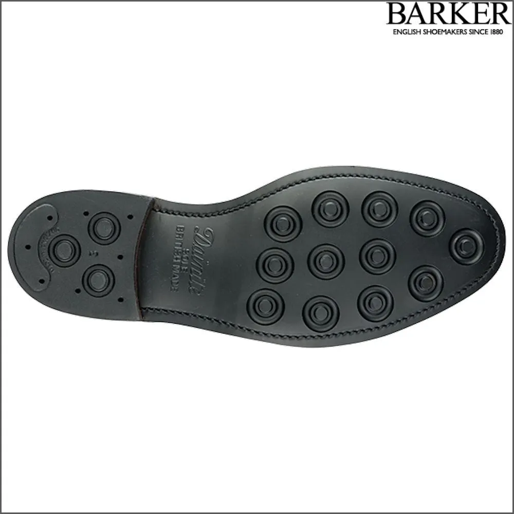 Barker Cheltenham Black Hi-Shine Oxford Toe Cap--