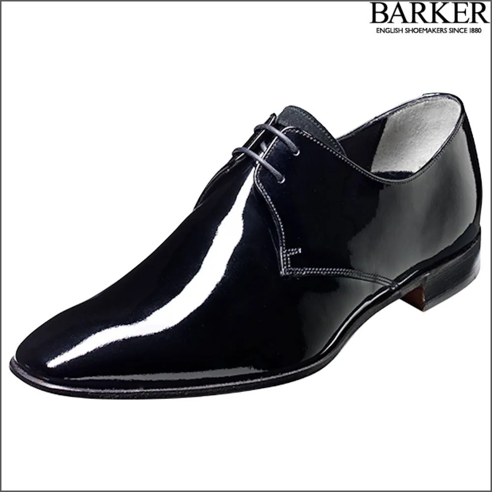 Barker Goldington Black Patent/Suede Derby--