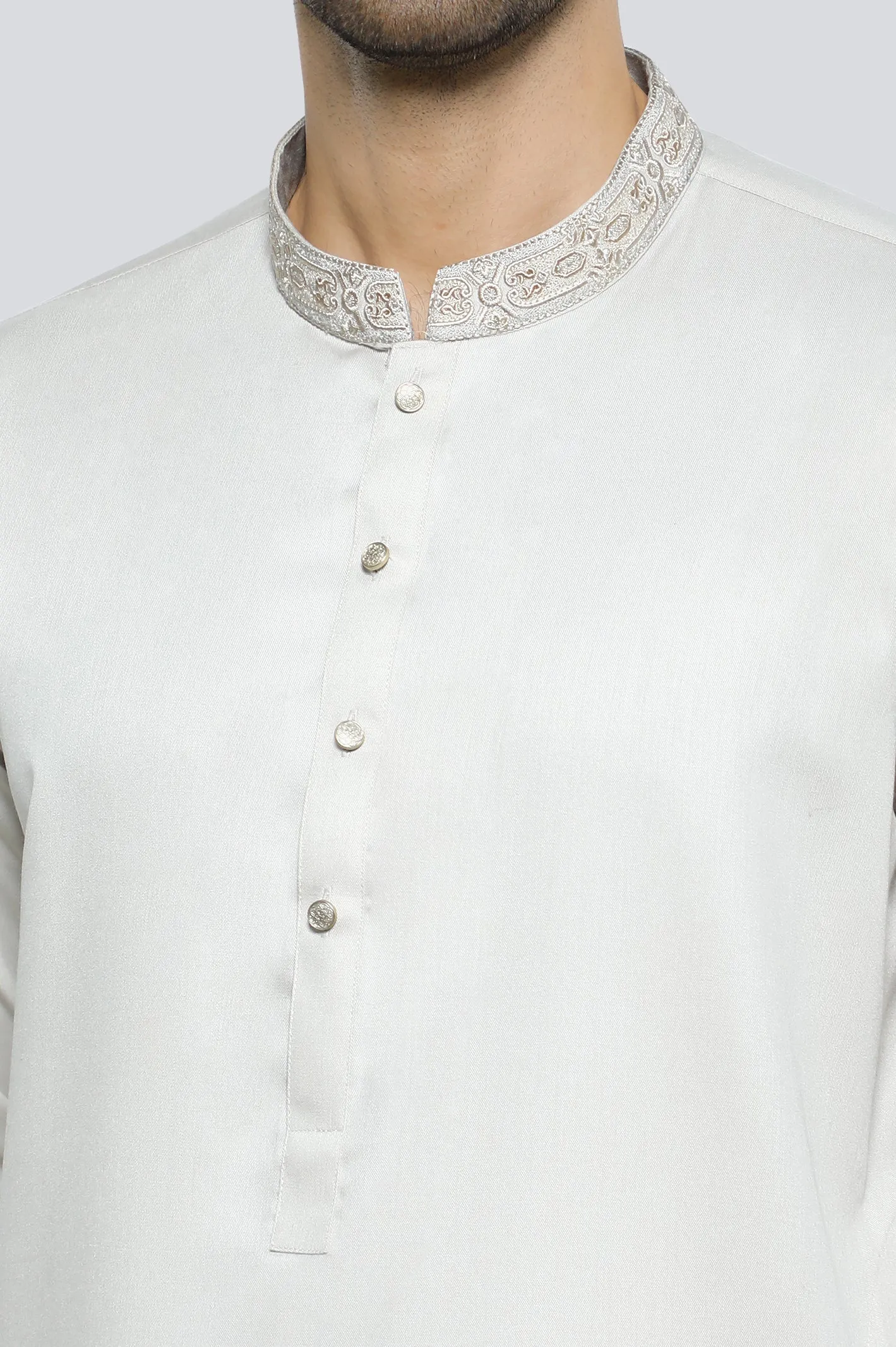 Beige Wash & Wear Shalwar Kameez