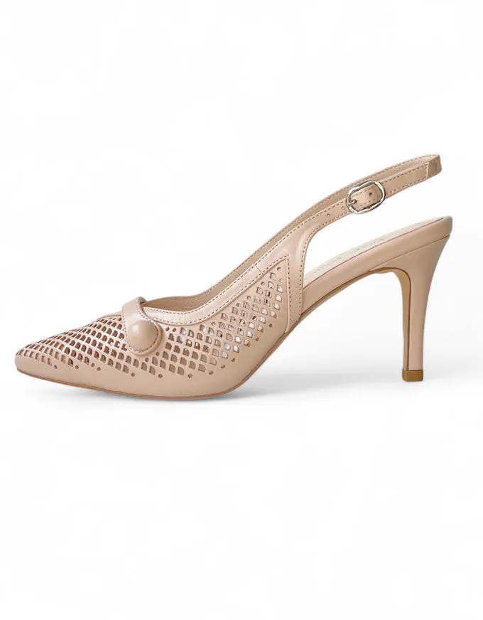 Beza Heels Nude Leather