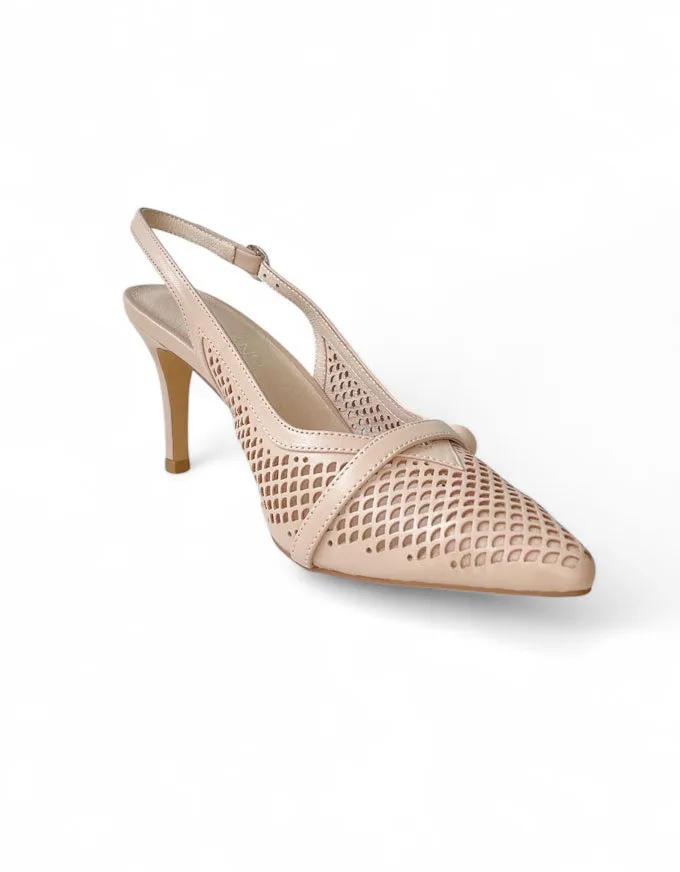 Beza Heels Nude Leather