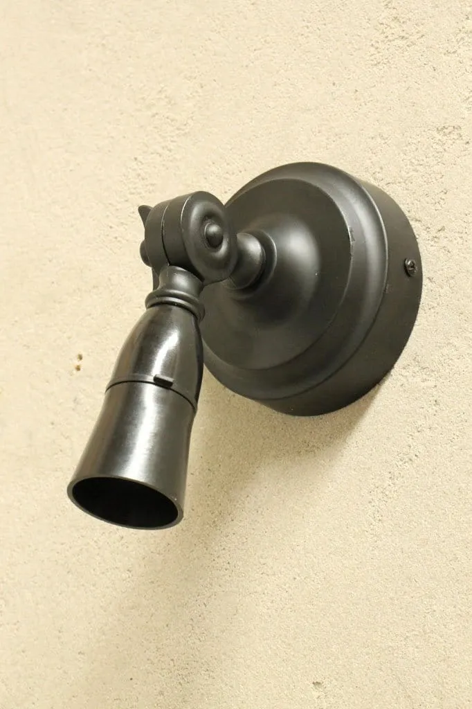 Black Batten Holder - B22 Swivel Arm