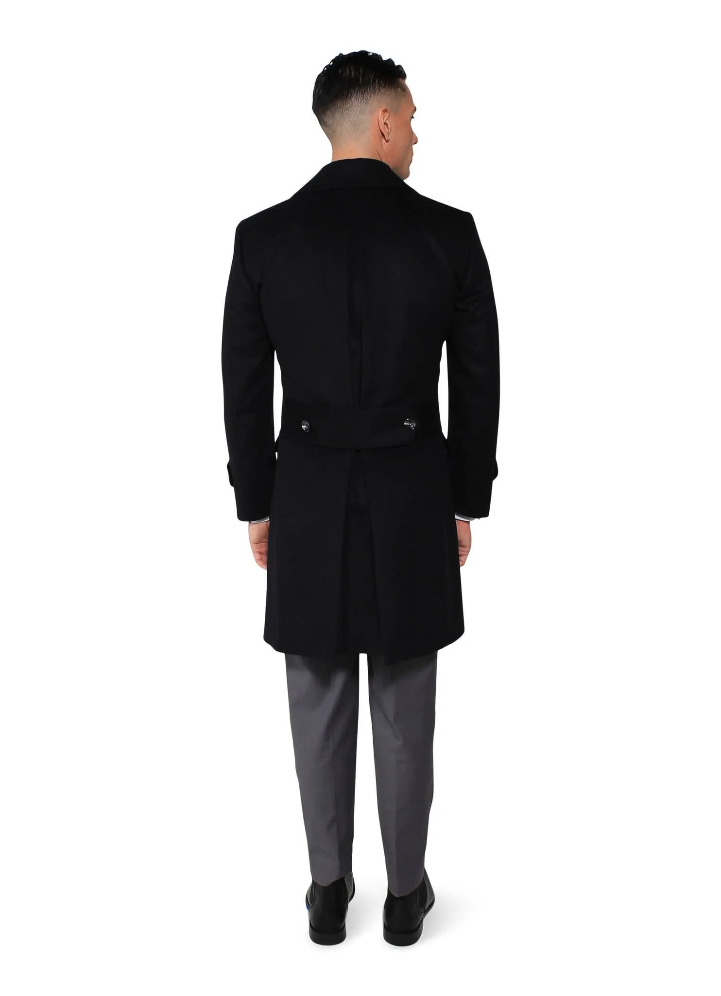 Black Cashmere Overcoat