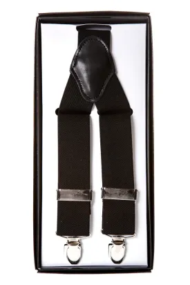 Black Men's Suit Braces - Brand New