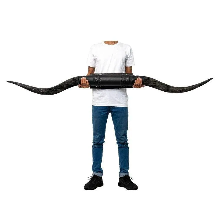 Black Stalker Carved Longhorn Mount