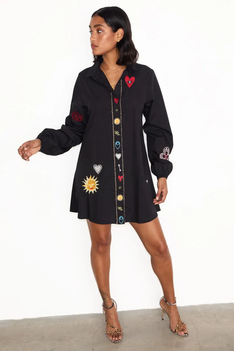 Black Sundazed Romance Austin Dress Petite