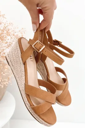 Bowen Rope Wedge Caramel Softee