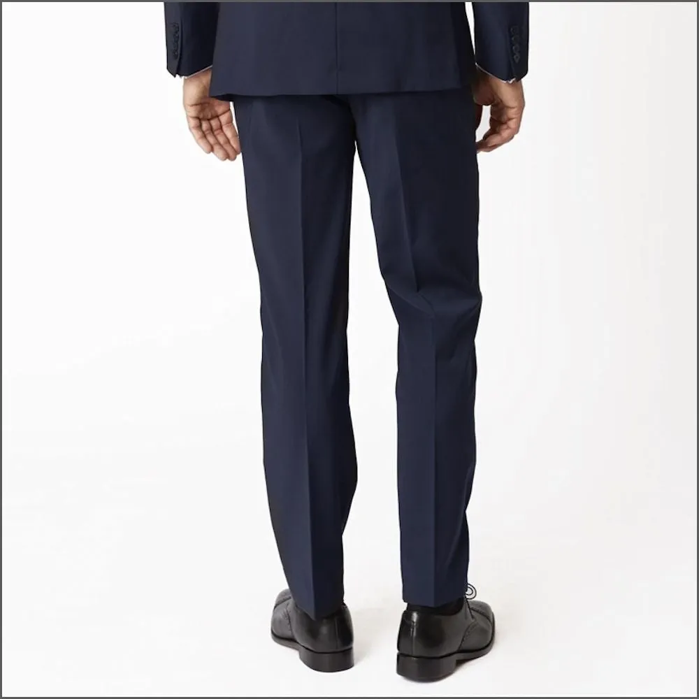 Brook Taverner Avalino Navy Washable Crease Resistant 2 Pic Travel Suit-