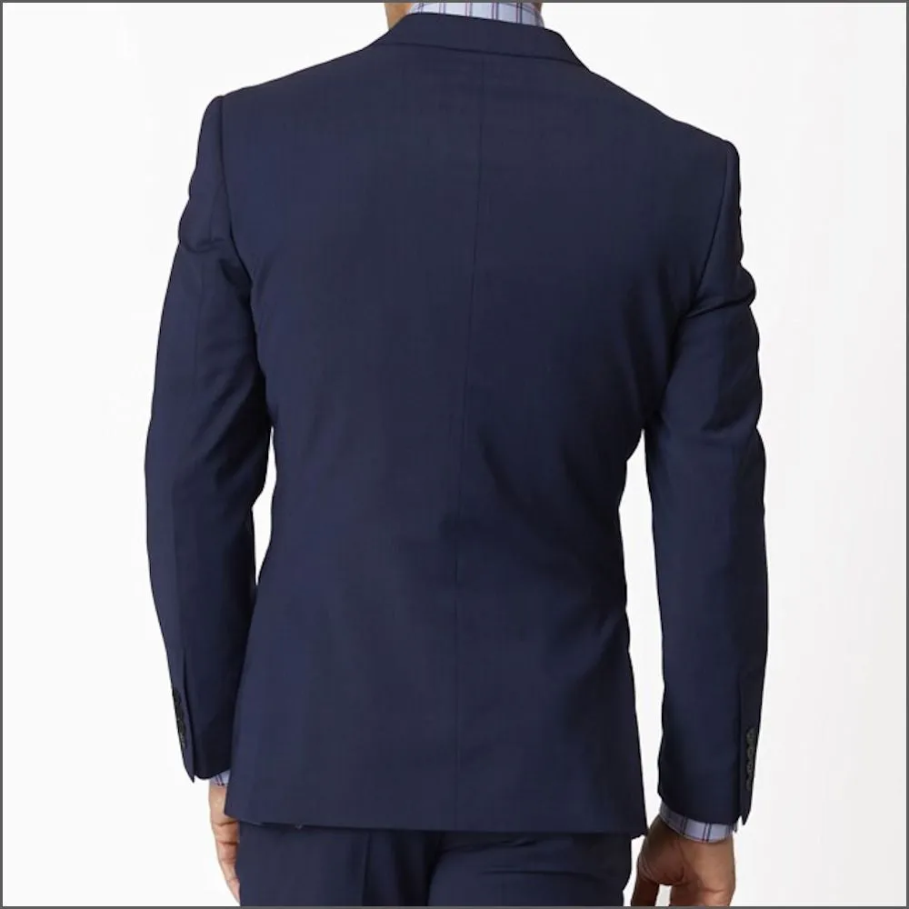 Brook Taverner Cassino Blue Fashion Fit Washable Crease Resistant Suit-