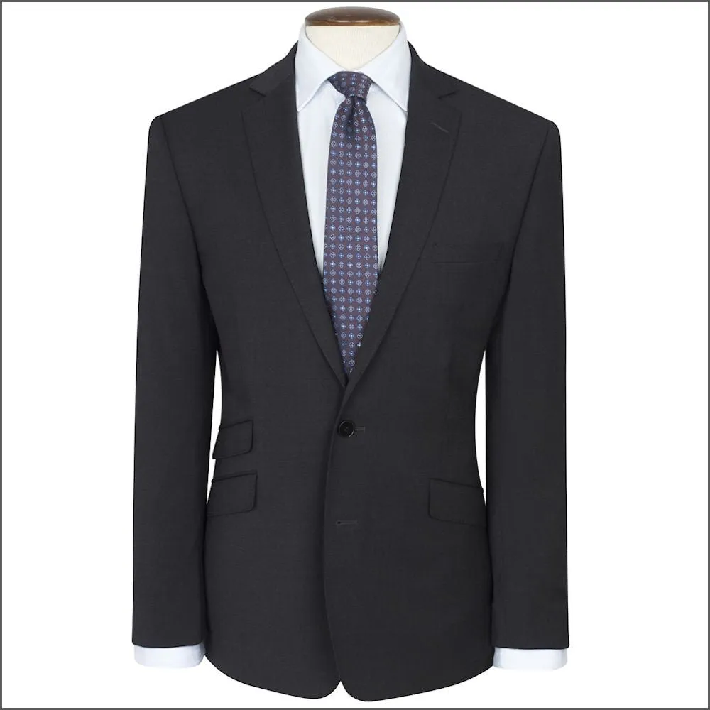 Brook Taverner Cassino Charcoal Fashion Fit Washable Crease Resistant Suit-