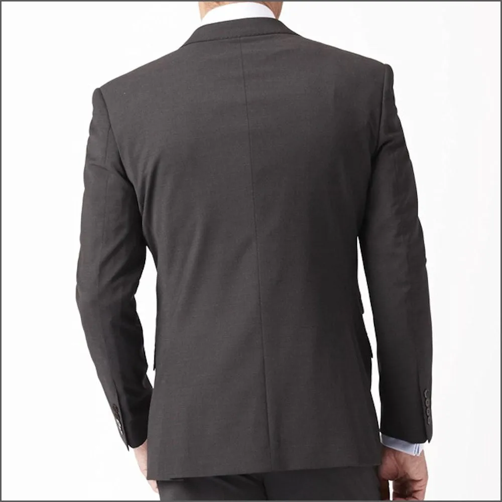 Brook Taverner Cassino Charcoal Fashion Fit Washable Crease Resistant Suit-