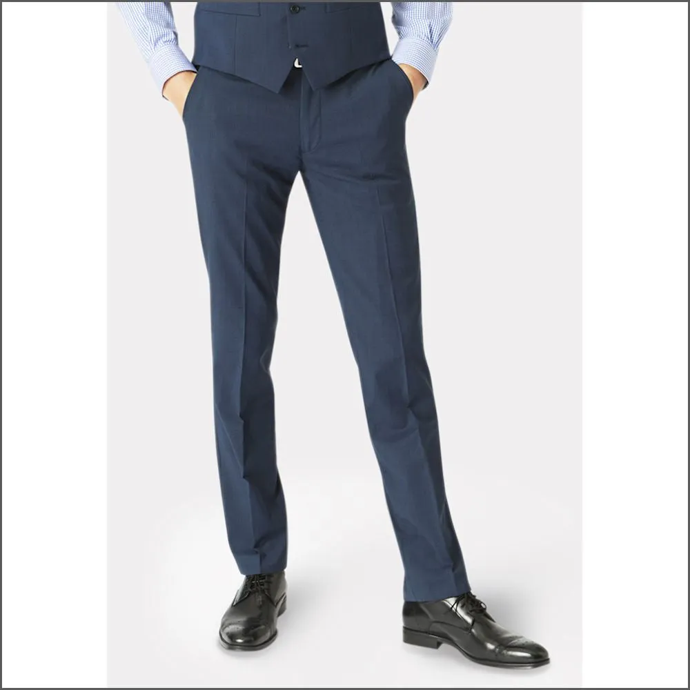 Brook Taverner Cassino Navy Check Washable Suit-