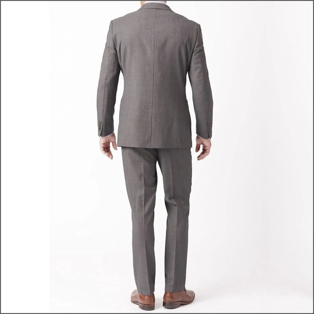 Brook Taverner Dawlish Charcoal Birdseye Super 110's Suit**