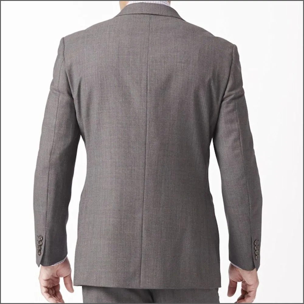 Brook Taverner Dawlish Charcoal Birdseye Super 110's Suit**