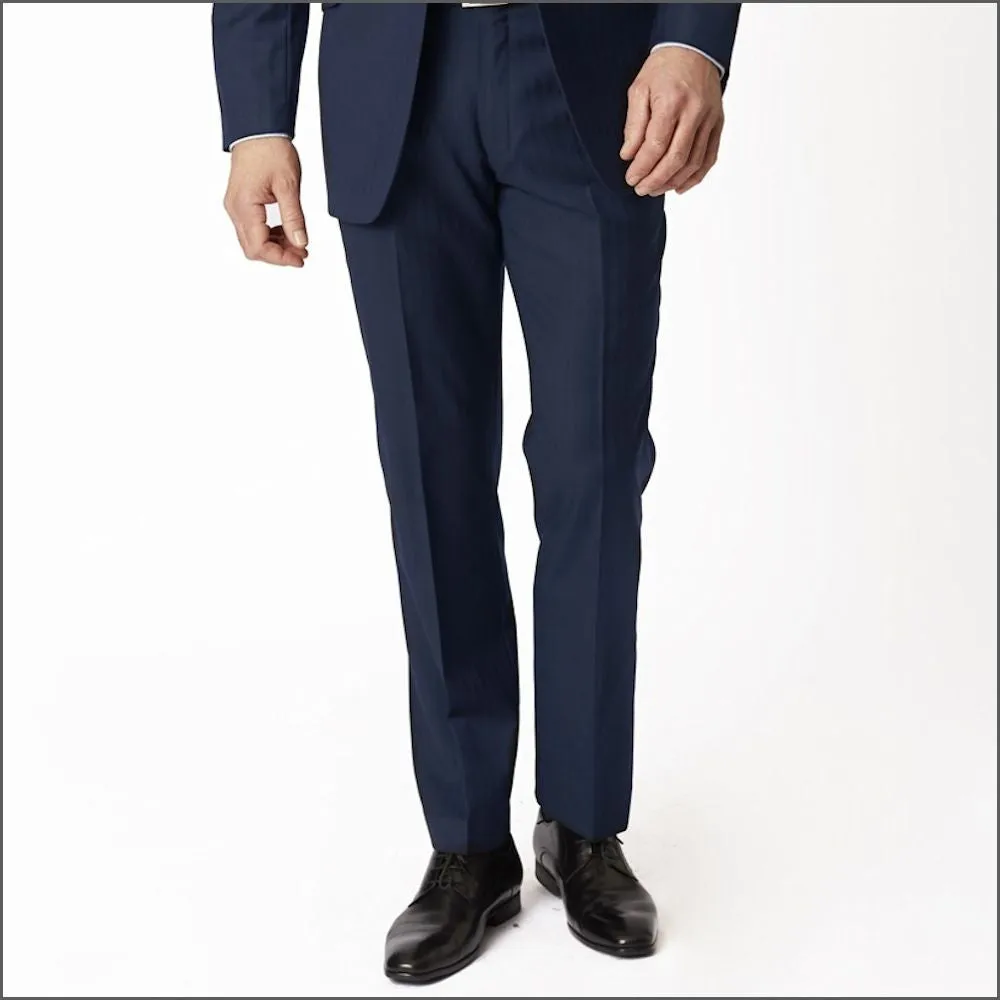 Brook Taverner Dawlish Navy Herringbone Super 110's Suit-