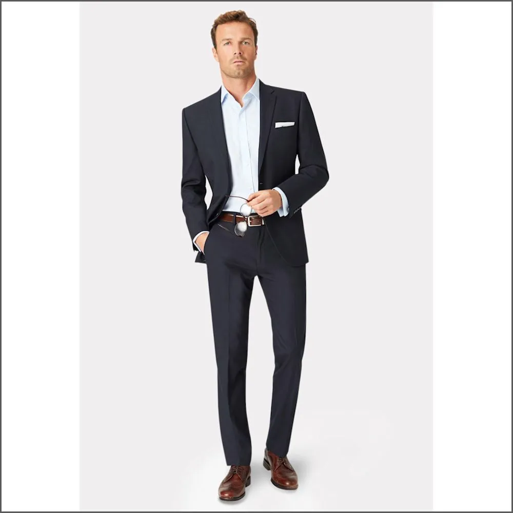 Brook Taverner Dijon Navy Suit-