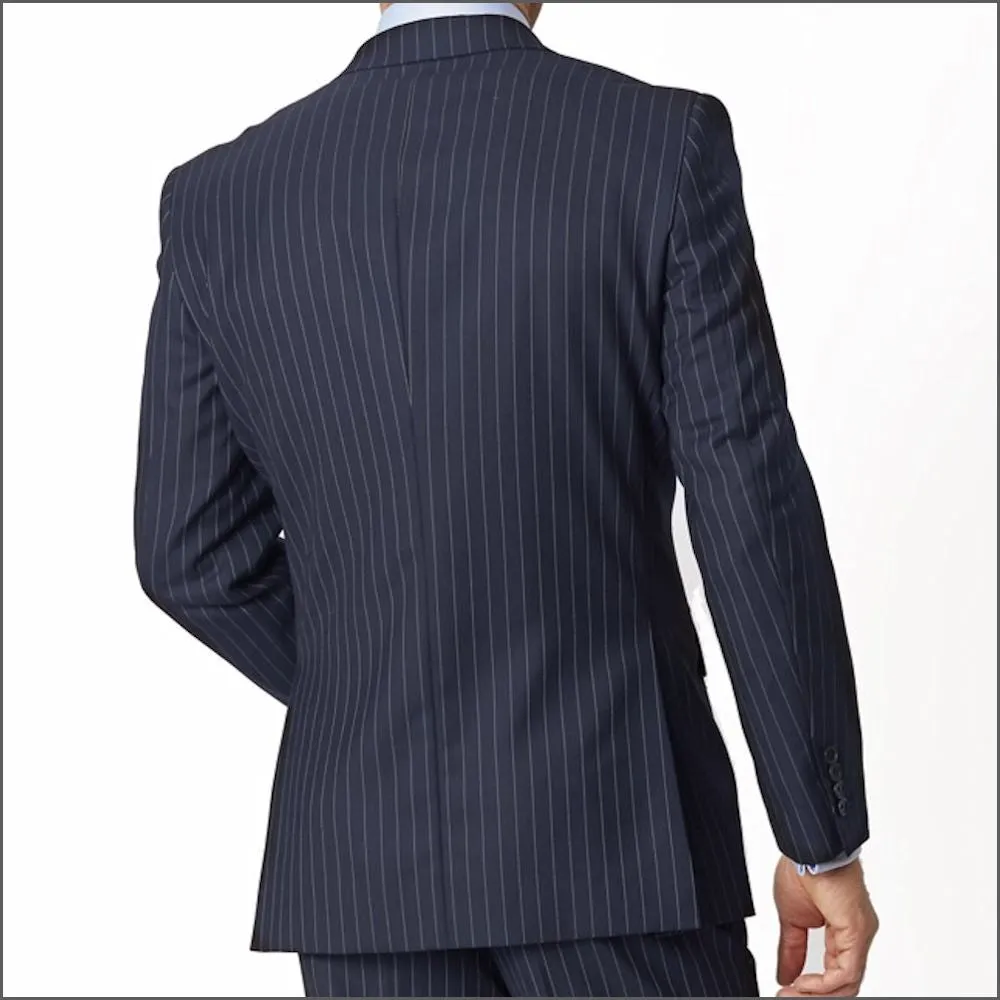 Brook Taverner Epsom Navy Pinstripe Super 110's Suit-