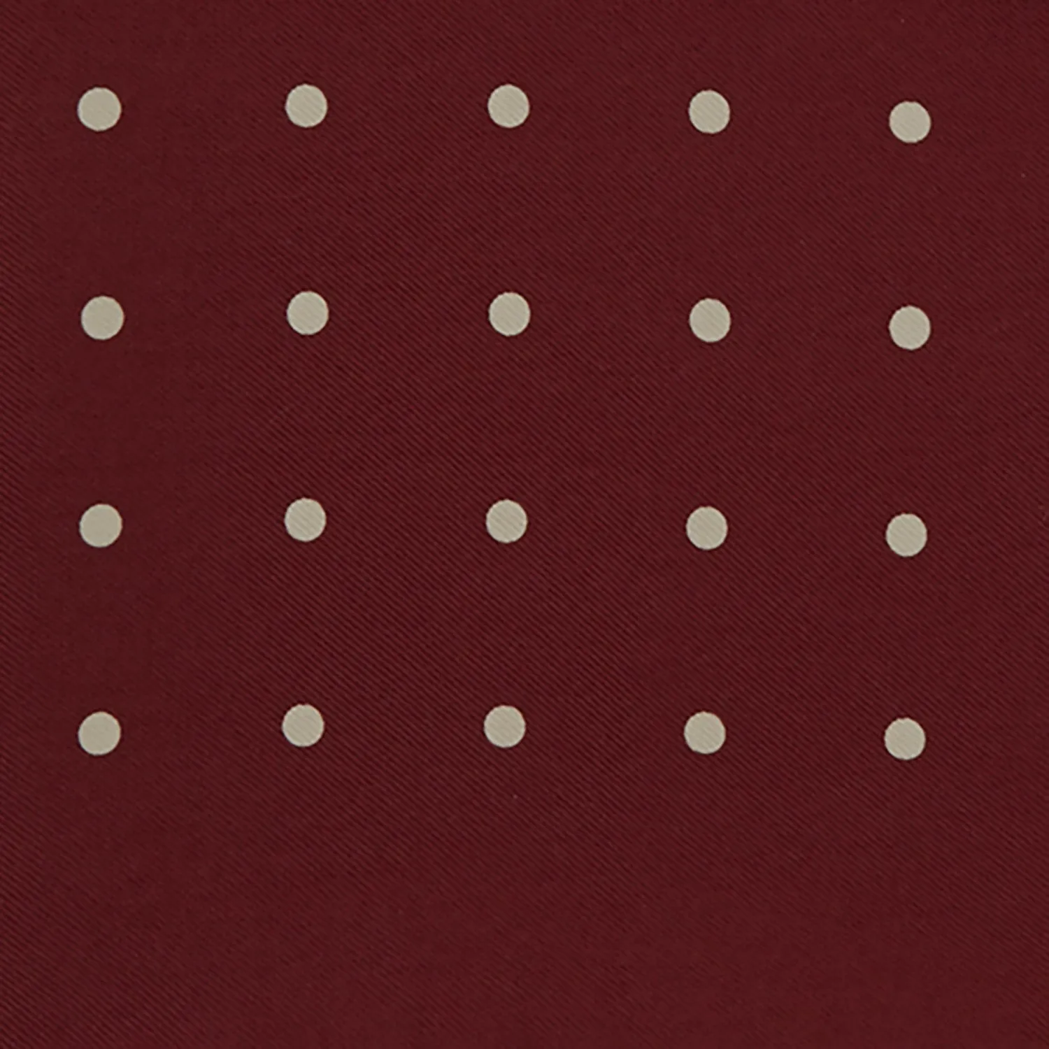 Burgundy Spot Silk Pocket Square