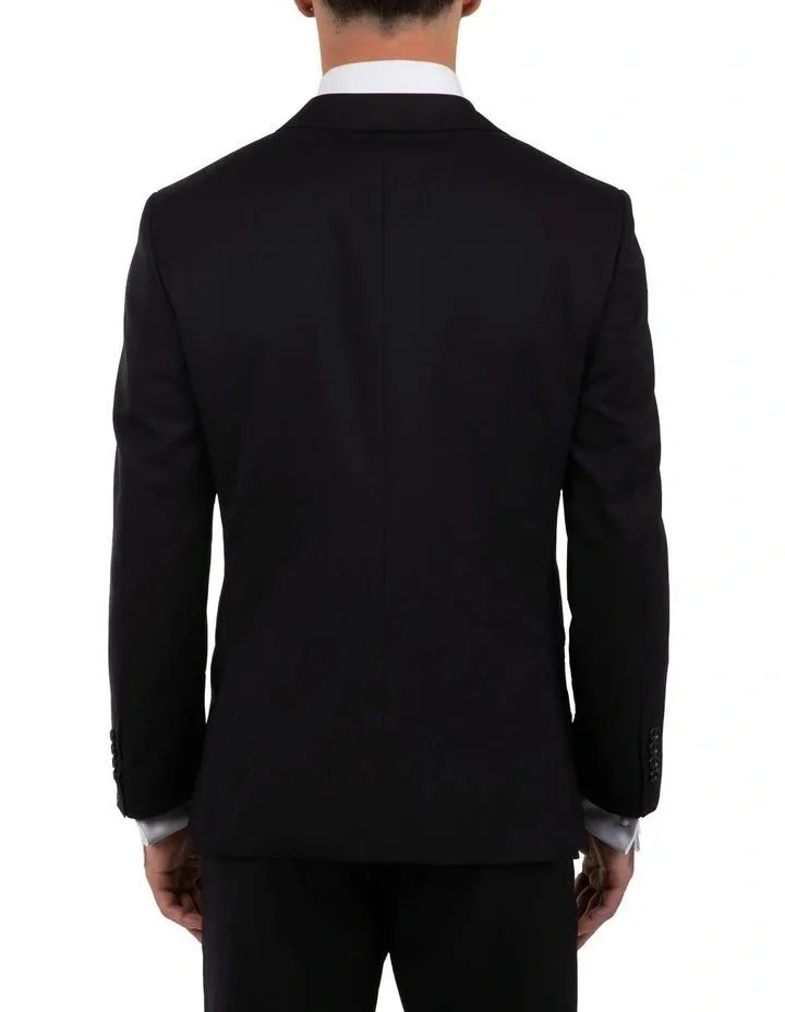 Cambridge - Morse Pure Wool Suit Jacket - Black | Bright Navy