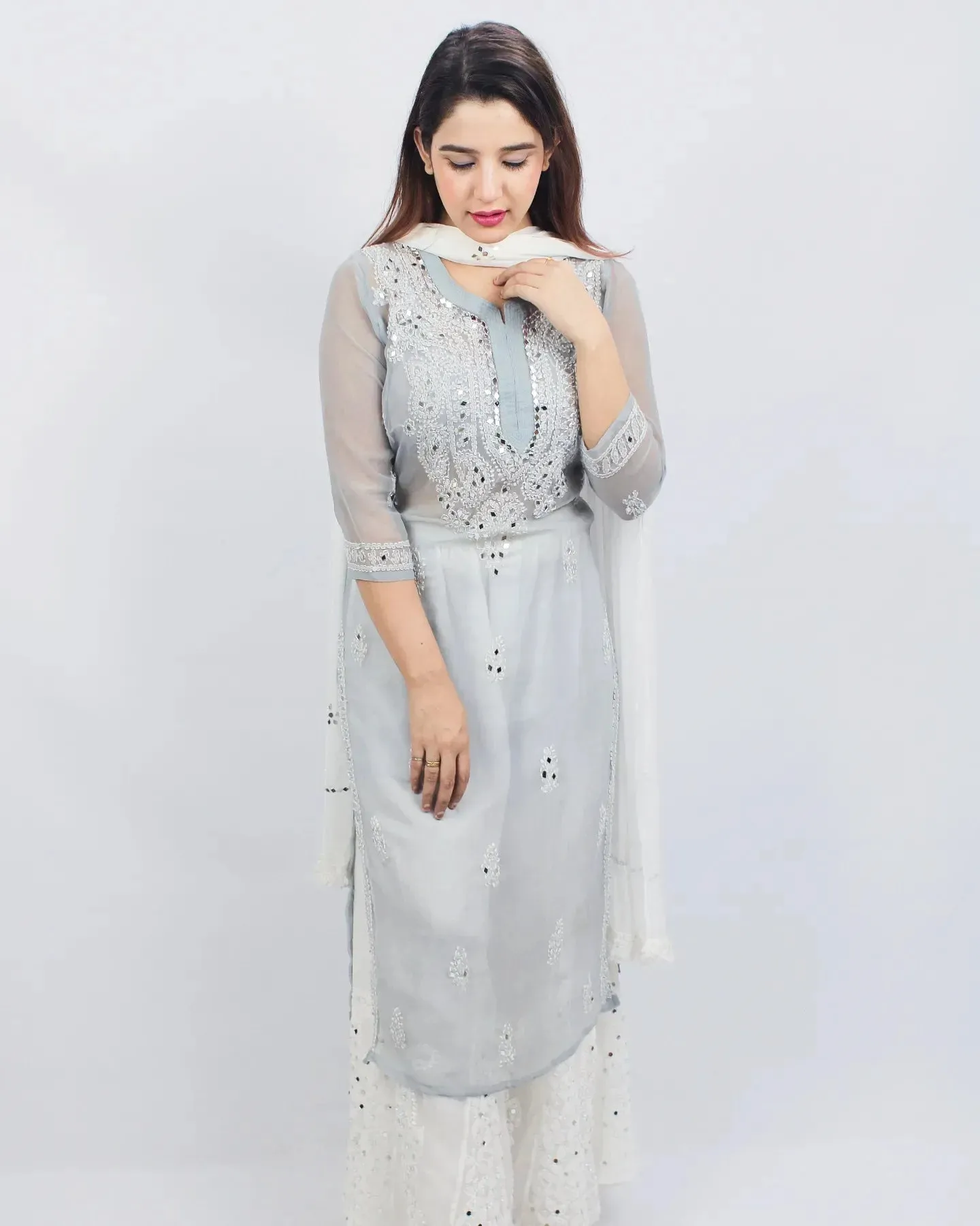 Chikankari Hand Embroidered Suits,