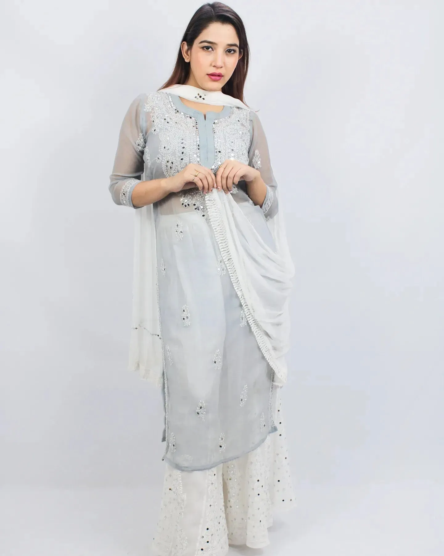 Chikankari Hand Embroidered Suits,