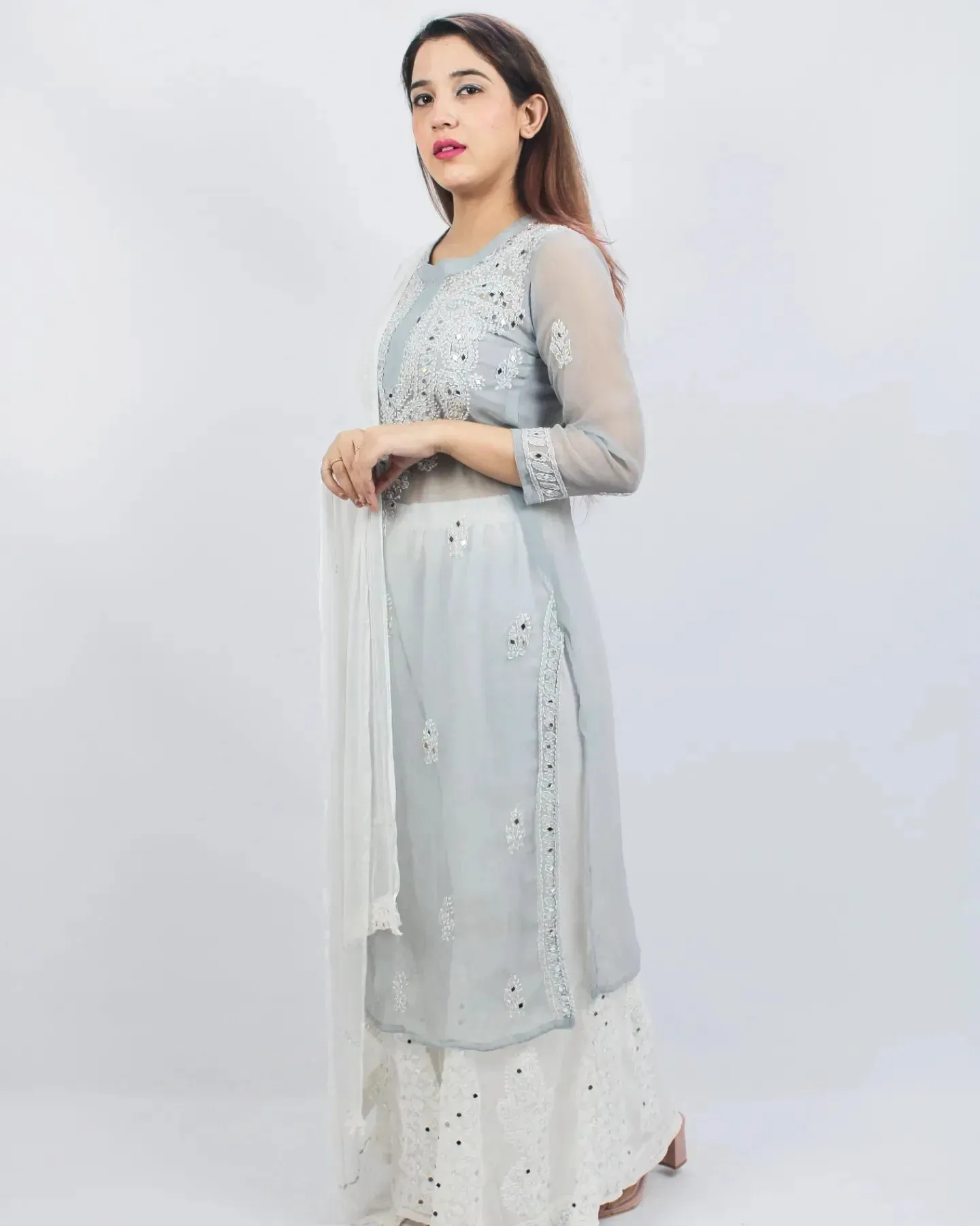 Chikankari Hand Embroidered Suits,