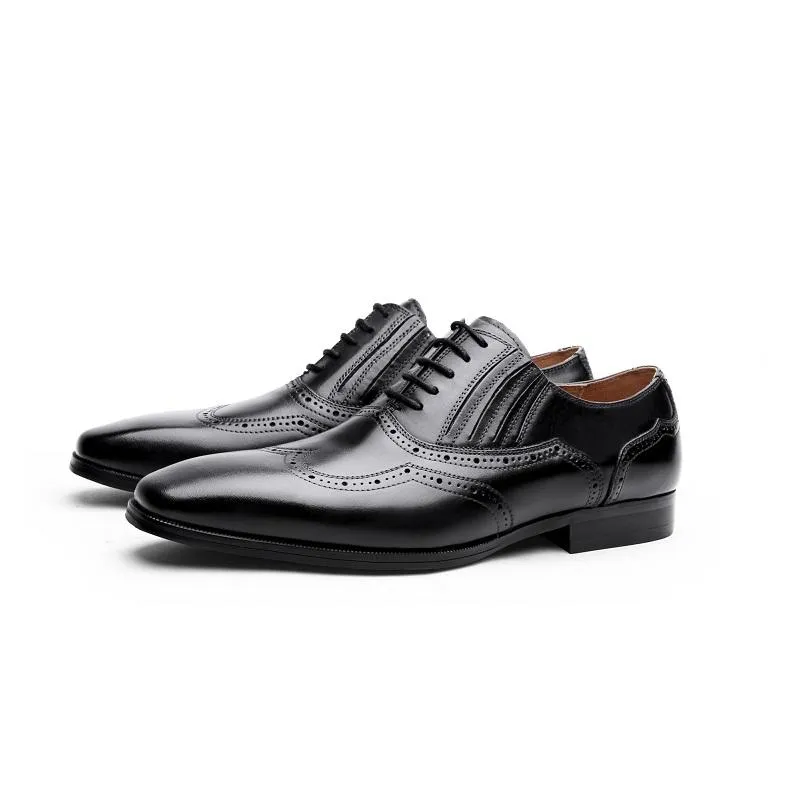 Classic Genuine Leather Brogue Shoes