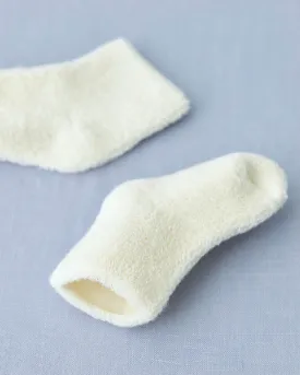 Cotton Baby Socks: Ivory